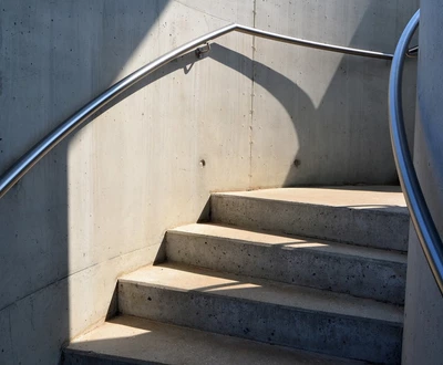 Lépcső betonozása